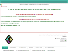 Tablet Screenshot of lycee-toussaint-louverture.com